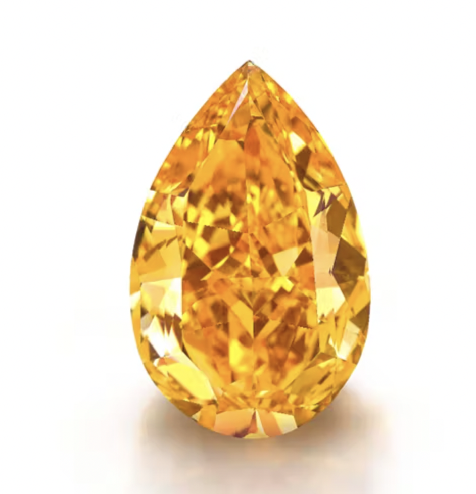 The orange, un diamant orange vendu aux enchère comme l'un des plus chers 